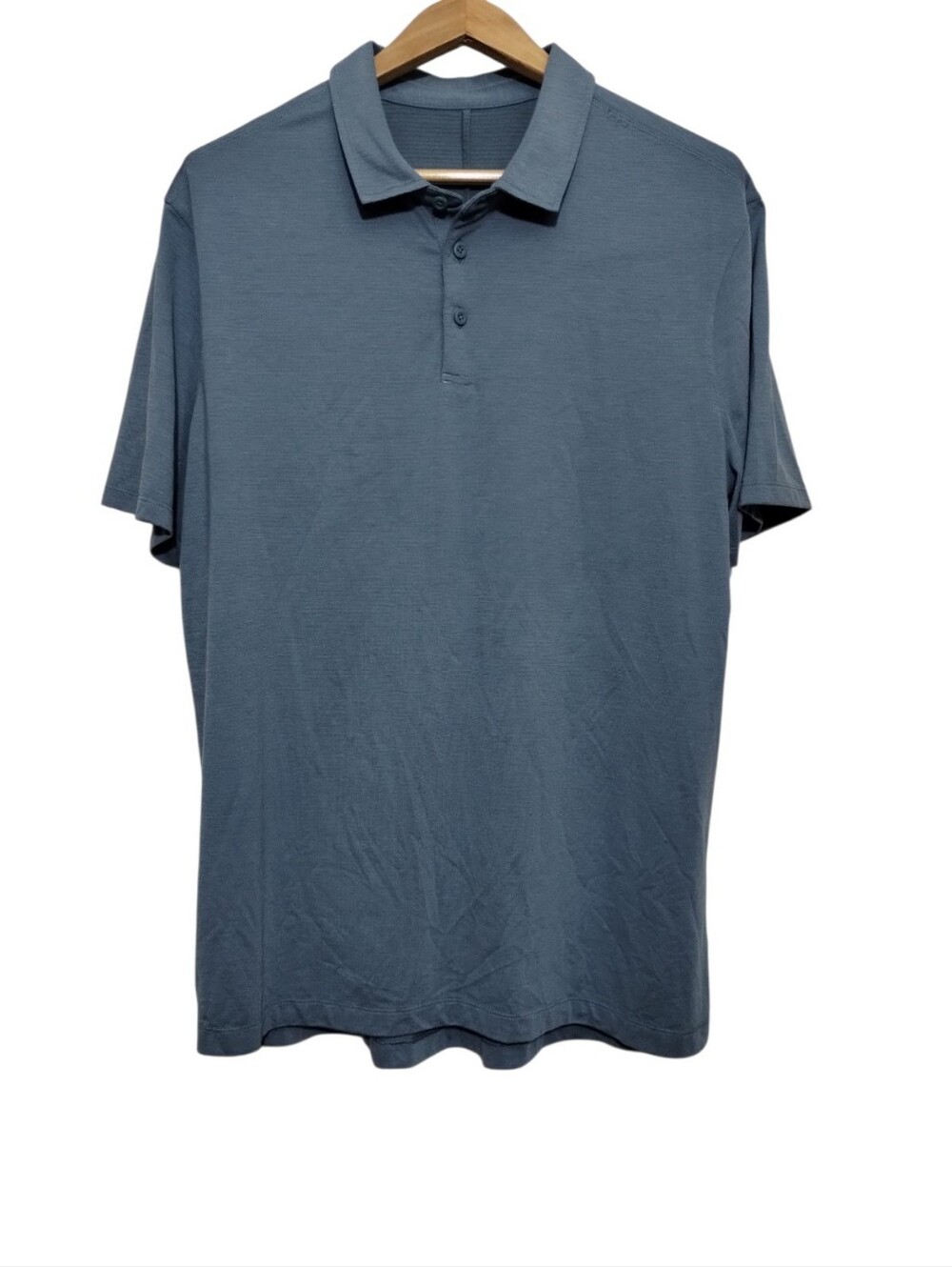 Lululemon Evolution Short Sleeve Polo Shirt Men's L Preppy